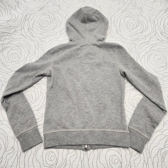 [S] Gray Zip Up Hollister Hooded Sweater - Picture 2 of 7